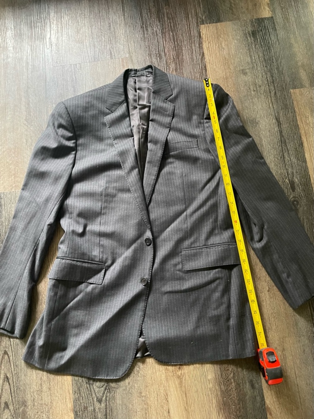 Ralph Lauren Dark Gray Pinstripe Men's Suit Jacket